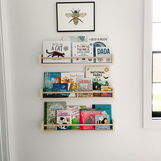 Nursery Shelves, Wood Wall Shelf For Books